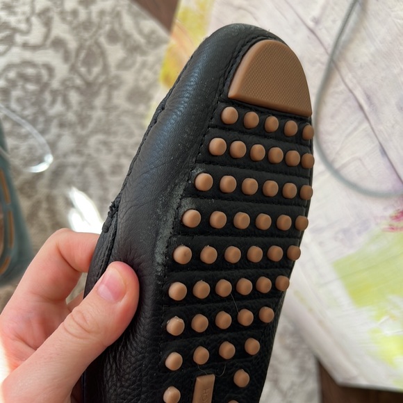 Tory Burch Black Lowell 2 Driver Tumbled Loafer Flats - Picture 13 of 13